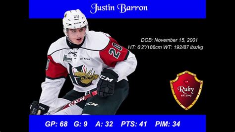 justin barron scouting report